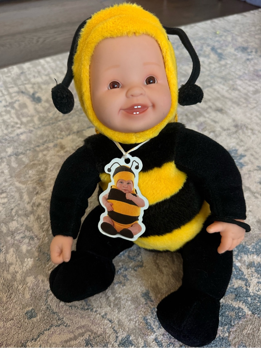 Plush Baby Bee Doll - Yellow & Black Kids Toy